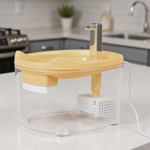 Fontaine à Eau Silencieuse pour Chat et Chien | Distributeur d'Eau 1.5L Anti-Bruit | Abreuvoir pour Animaux en Apparteme