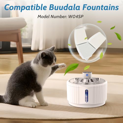 Filtre pour Fontaine à Eau pour Chat - Triple Filtration (Résine + Charbon Actif), Réf. W04SP | Meilleur Filtre pour Cha