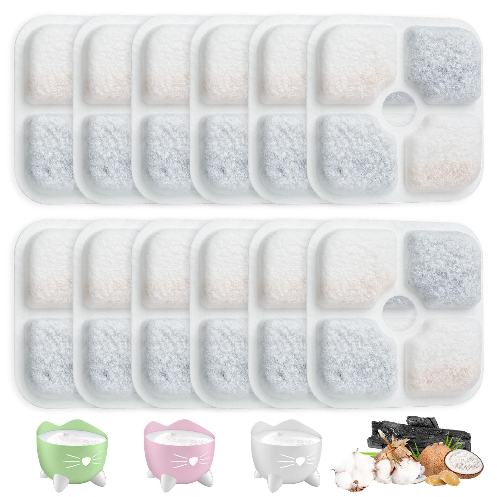 Filtres Fontaine Eau Chat Catit Pixi Animaux de Compagnie + Caractéristiques + Utilisation des Animaux de Compagnie + Ea