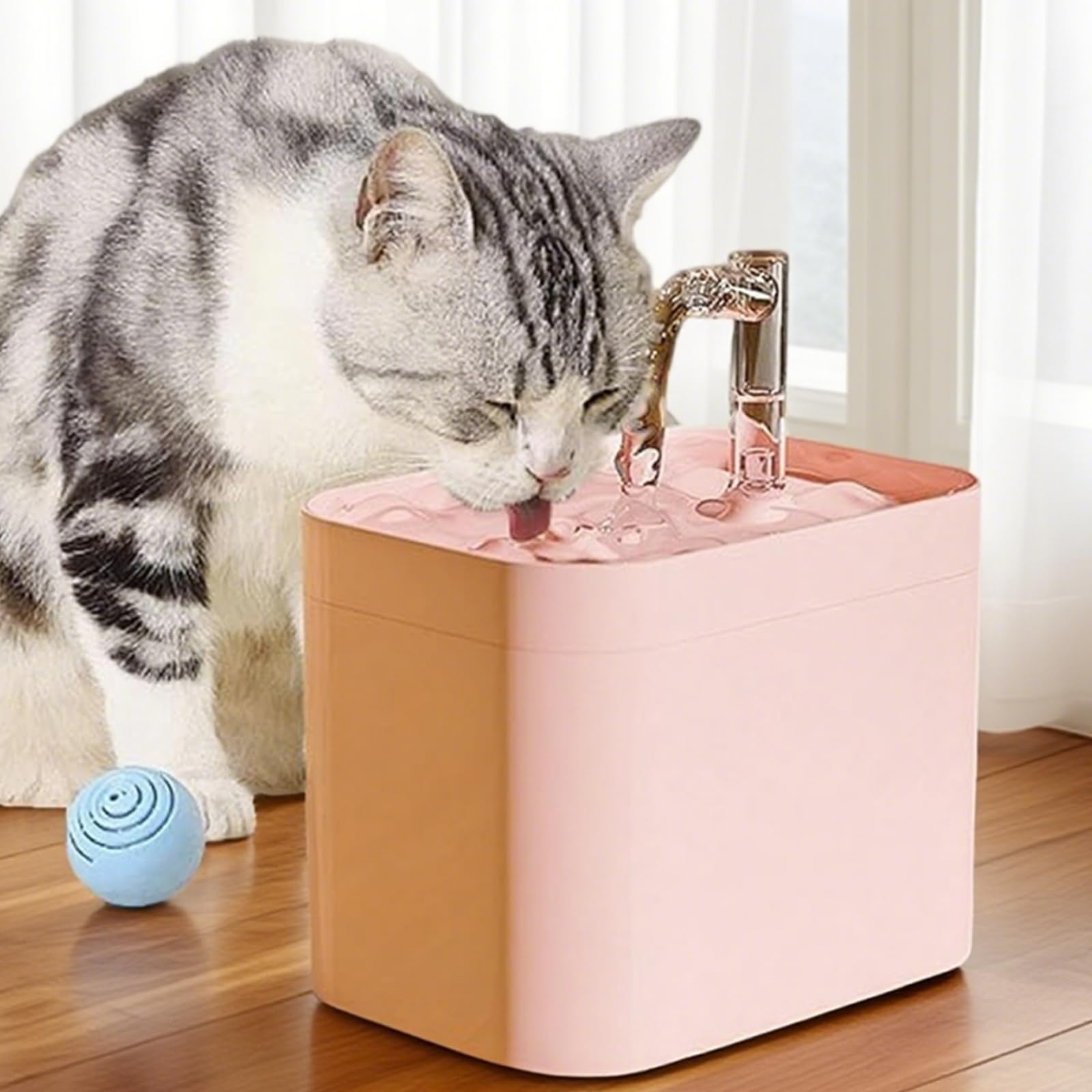 Fontaine à Eau Silencieuse Intégrée pour Animaux de Compagnie - Chiens, Chats et Oiseaux - Filtre de Circulation Automat